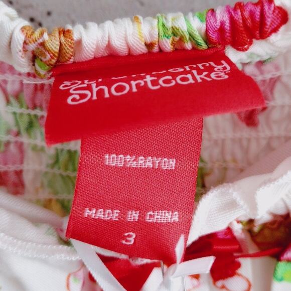 Hot Topic x Strawberry Shortcake NEW Smocked Puff Sleev Ruffle Babydoll Dress 3X - Picture 8 of 11